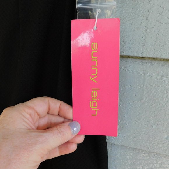 Sunny Leigh Black Panel Trumpet Midi Skirt - 14 - (NWT) - Picture 3 of 4